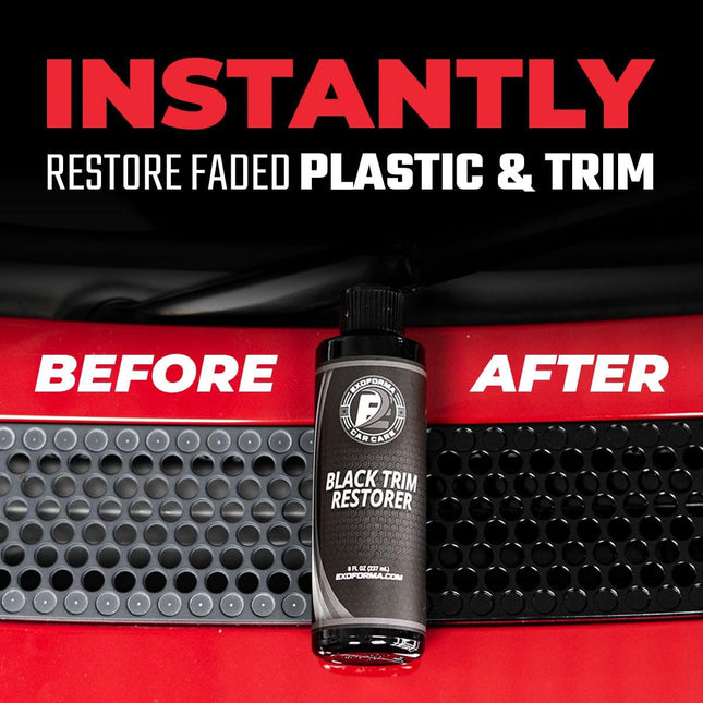 Black Trim Restorer 4oz Kit for Faded Plastic, Trim & Vinyl