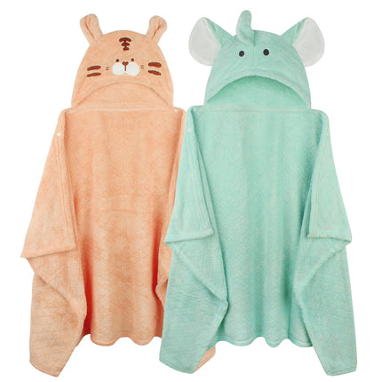 Toddler Bath Towel Hooded Kids Towels Baby Bath Towels for Boy Girl 0-5 Year, 2-Pack Thick Absorbent Toddler Towels with Hood Kids Bath Towel, Large 50''x32'' Baby Hooded Towel for Kids