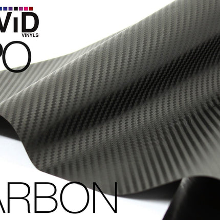 XPO Black Carbon Fiber 5ft x 1ft Car Wrap Vinyl Roll with Air Release