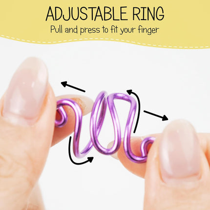 Handmade Crochet Tension Ring For Finger, Left Handed, Right Handed Zig Zag Ring, Yarn Tension Ring For Crochet, Crochet Gifts For Crocheters, Knitters