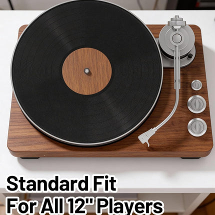Record Player Mat, Record Mat Vinyl Turntable Anti-Static & Anti-Slip Felt Pad Stabilizer for Noise Reduction, Static Control and Dust Protection for Home Audio Systems