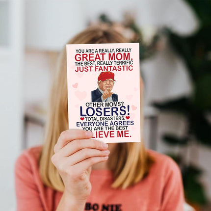 Funny Mothers Day Card Gifts for Mom, Wife - Mothers Day Gifts for Mom from Daughter, Son, Kids, Husband on Mothers Day - Heartfelt Message to Mother, Perfect for Birthday, Mothers Day Gifts, Humorous Mom Greeting Cards, Premium Quality