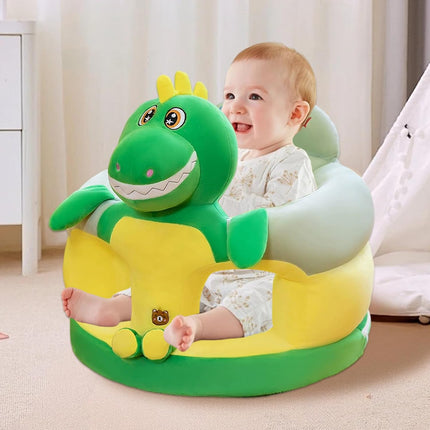 Baby Sit Up Chair, Cute Cartoon Dinosaur Infant Sit Up Chair Plush Baby Sitting Support Sofa for Bedroom, Living Room, Nursery, Apartment, Me Floor Seat for