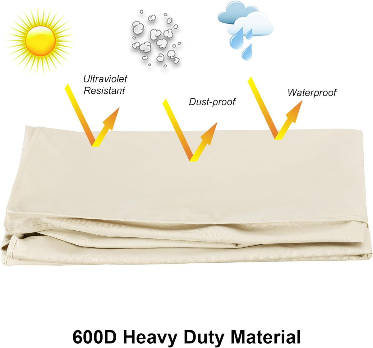 Outdoor TV Cover 28 to 32 inch Weatherproof, Cover Size 29''L x 19''H, Waterproof for Outside Flat - photo 5