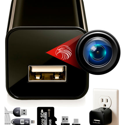 Plug-in Full HD Dome Camera - Reliable 1080p Pet Cam with Motion Detection - Easy No-WiFi Setup & Data Protection - Ideal for Pet Nanny Use, with 64GB Card