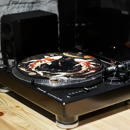 CRASPIRE Turntable Mat Record Player Mat Fish 12inch Reduce Noise Pad Turntable Slipmat Antistatic Anti Slip Felt Platter Slip Mat Protective Mat for Home Record Players