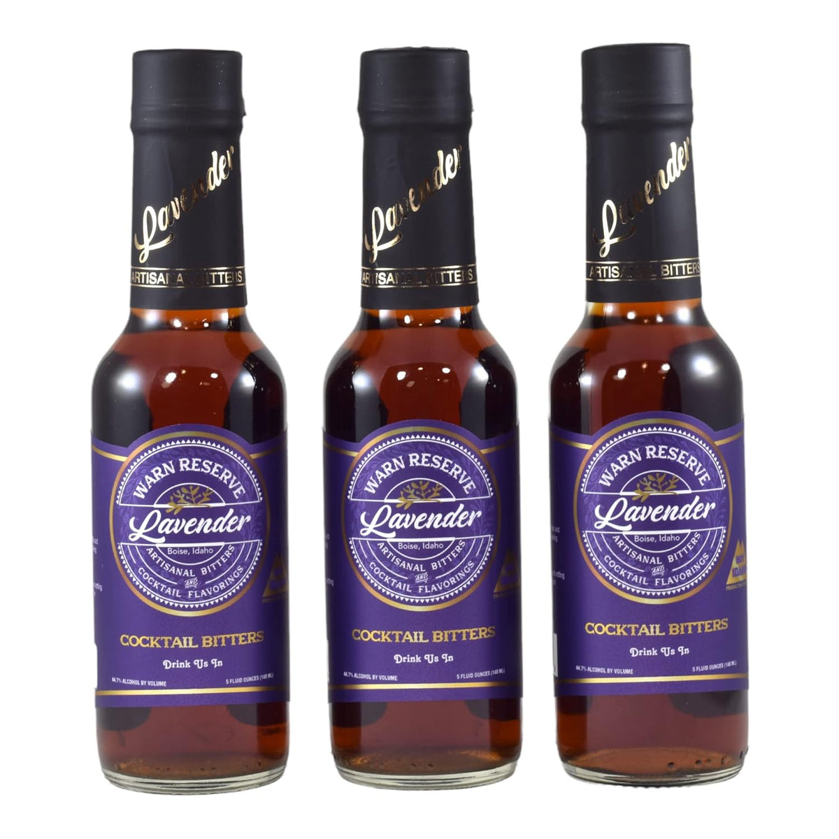 Lavender Cocktail Bitters, Dried Lavender Blossoms, 5 Fl Oz Bottle - photo 2