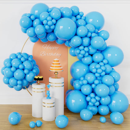 Kit de arco de globos negro mate de 134Pcs, kit de guirnalda de globos de látex