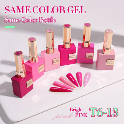 6-Piece 15 mL Bright Neon Gel Polish Set in Light Pink Purple - photo 5