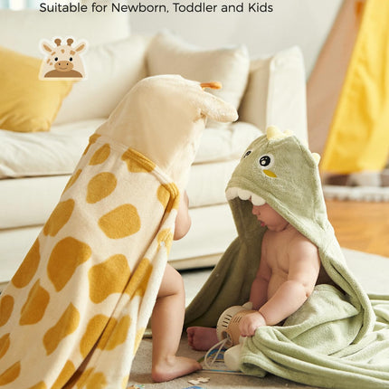 Hooded Baby Towels, 2 Pack with Health Label