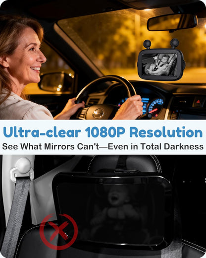 HD 1080P Baby Car Camera with 150° Wide Angle View - photo 4