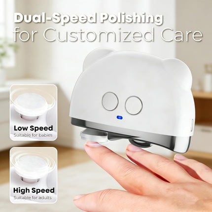 Electric Nail Clipper with LED Light and 3 Speeds
