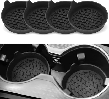 Car Cup Holder Coaster, Silicone Cup Holder Insert, Universal Non-Slip Cup Holders, Car Accessories Interior for Women