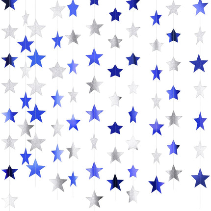 130 ft Star Garland Banner Decor, Gold