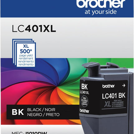Brother Genuine LC401XLBK High Yield Black Ink Cartridge