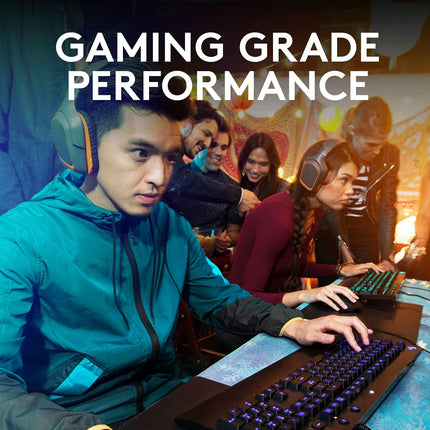 Logitech G213 Prodigy Gaming Keyboard - Wired RGB Backlit Keyboard with Mech-Dome Keys, Palm Rest, Adjustable Feet, Media Controls, USB, Compatible with Windows – Black