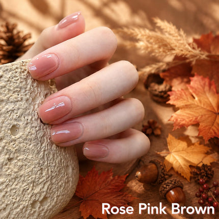 Nail Strengthener and Growth, Fall Rose Brown Nail Polish Care