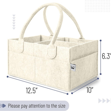 Baby Diaper Caddy Organizer, Beige, Baby Organizer, Car Diaper Caddy