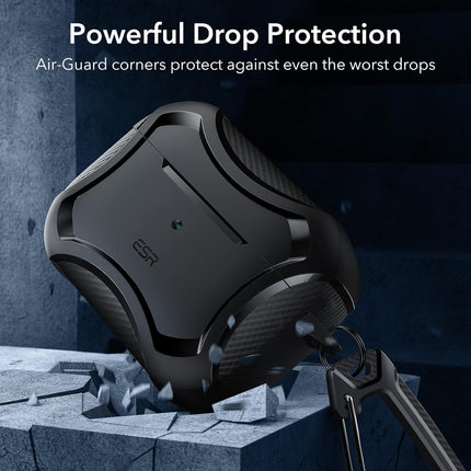 ESR for AirPods Pro 2 Case, Compatible with Airpods Pro Case 2nd / 1st Generation (2023/2022/2019), Compatible with MagSafe, Powerful Drop Protection, Magnetic Lid, Black