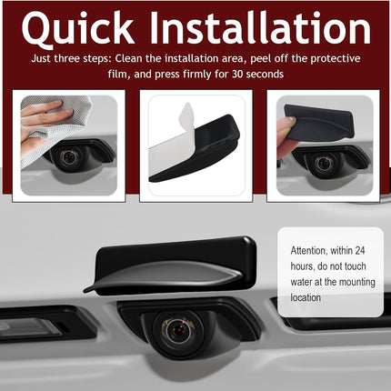 2026 New Backup Camera Rain Shield,Silicone Reverse Camera for Car Rain Guard with Extended Design,Waterproof Backup Cameras for Car Protective Cover as Cars Modification Accessories