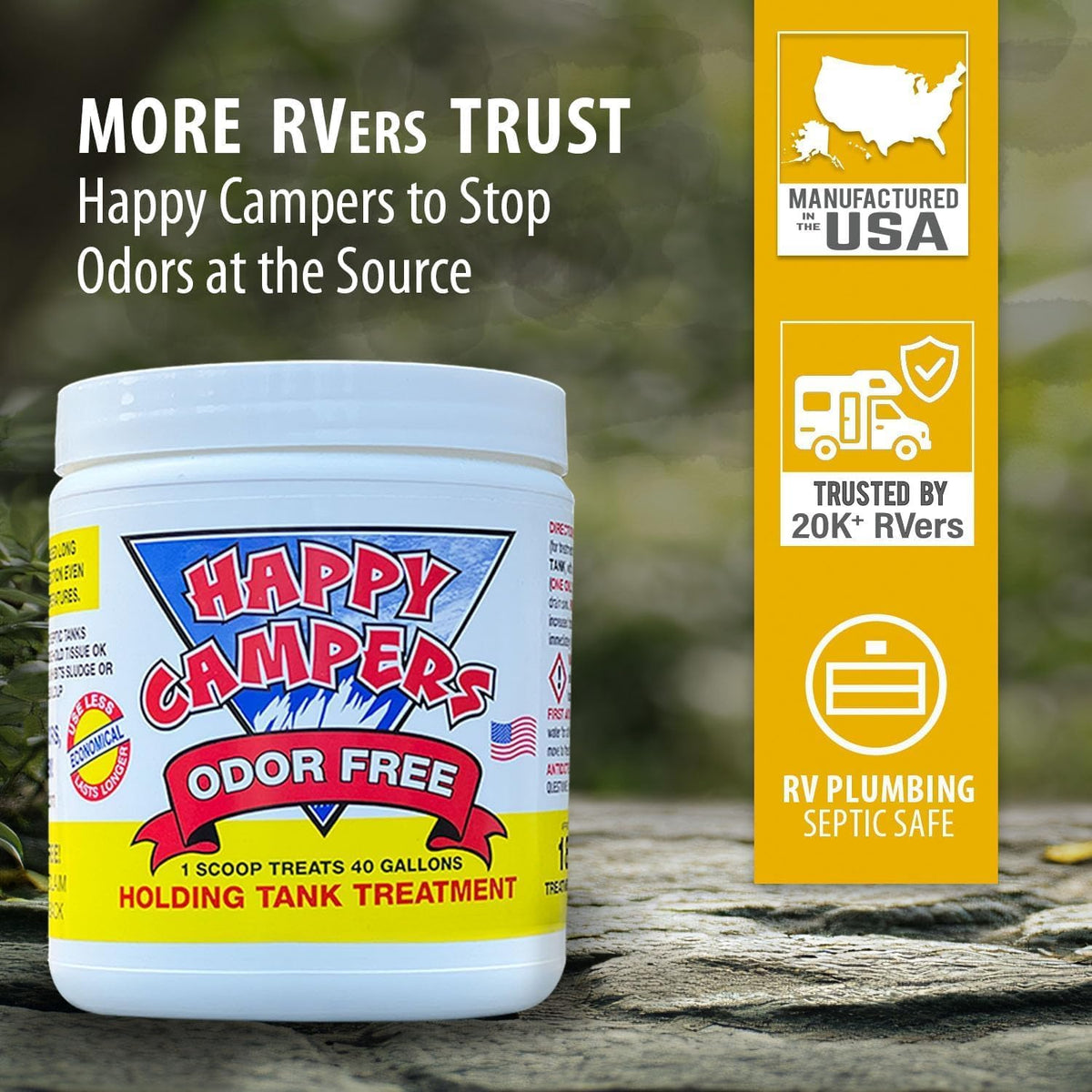 RV Toilet Treatment - Powerful Odor Control, Long-Lasting RV Tank Treatment - Prevents Clogs, Buildup - photo 2