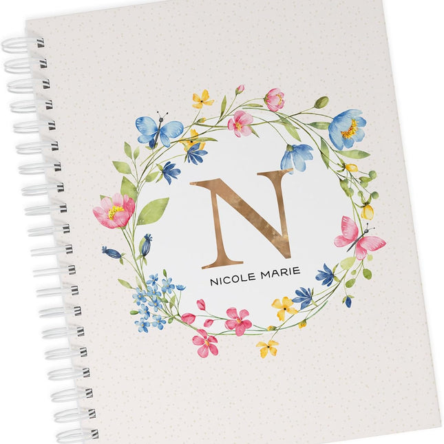 Baby Journal - Hardcover First Year Album Customized with Baby's Name &