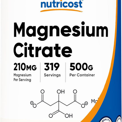 Nutricost Magnesium Citrate Powder 500g - main