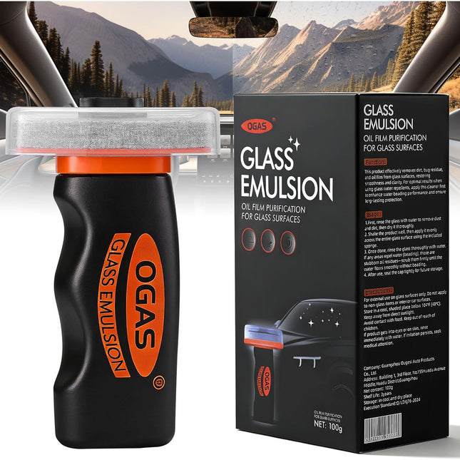Car Glass Cleaner & Oil Film Remover, Handheld Windshield Cleaner Tool