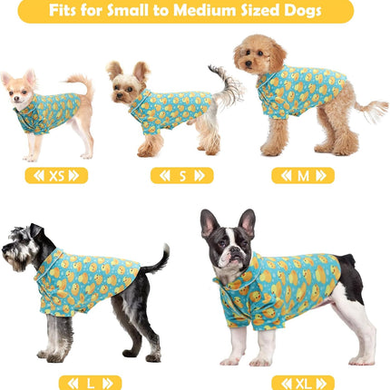 CuteBone Two-Leg Velvet Pet Pajamas Girl Dog Clothes - Soft, Cozy, and Stretchy Boy Pjs for Small, Medium Dogs and Cats Winter Sleepwear Apparel LTP10S