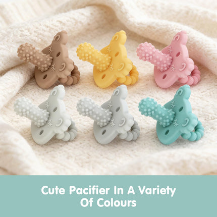 Teething Pacifier, Baby Soothes Sore Gums, BPA Free Freezable