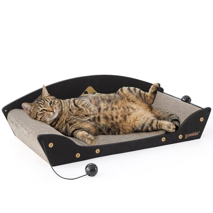Cama rascador de cartón para gatos de interior, 26'', 1PC, marrón