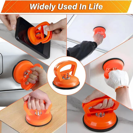 Dent Puller,Car Dent Puller 3 Pack Dent Remover Tool Dent Removal Kit for Car Suction Cup Dent Puller and Dent Repair Kit for Car Body,Screen,Tiles Lifting,Objects Moving(Orange+Yellow+Black)