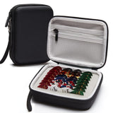 Guitar Pick Holder Case Compatible for Fender, ChromaCast, D'Addario, JIM DUNLOP, Bolopick, UNLP MUSICAL INSTRUMENT Guitar Accessories, All Size Picks Storage Pouch Box-Bag Black