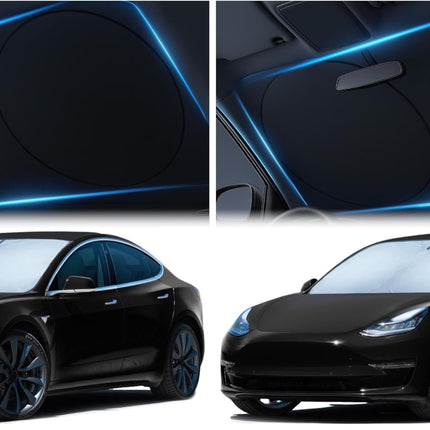 Car Windshield Sunshade – Double-Layer Design for 2X Heat Blocking, Blocks UV Rays, Foldable Sun Shade - photo 11
