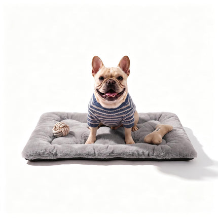 Cama para perro de 36" para jaula metálica, tapete lavable para dormir para mascotas medianas/grandes