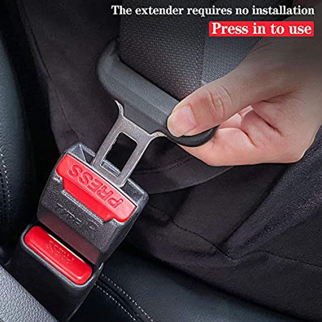 2 Pcs Car Seat Cushion Extender, Black Seat Extension Kit Interior