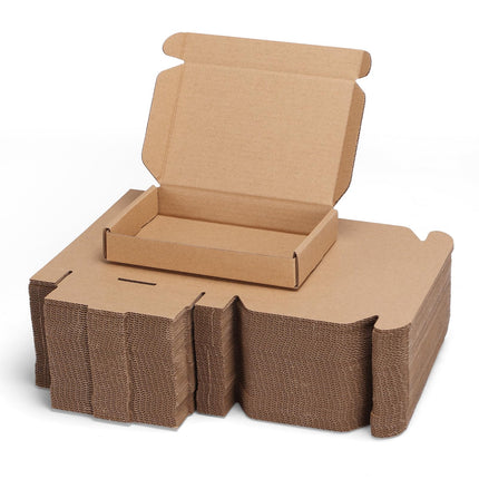50 Pack 6x4x2 inch Small Shipping Boxes, White Mailing Boxes