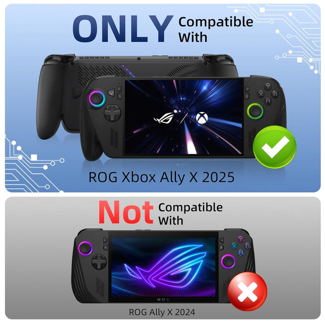 Compatible with ASUS ROG Xbox Ally X Case with Button Caps, Soft Silicone Shockproof Anti-Scratch - photo 2