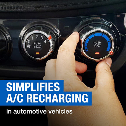 EZ Chill Auto A/C Recharge with Charging Hose and Gauge - Restores and Stops Leaks - 18 Oz