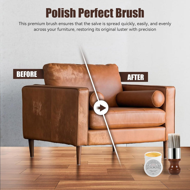 Leather & Furniture Repair Salve & Brush Set