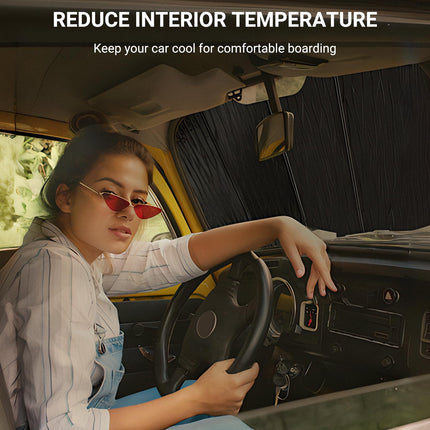 Windshield Sun Shade for Jeep Wrangler JL 2018-2026, Gladiator 2020-2026 Front Window Sunshade - AstraGuard