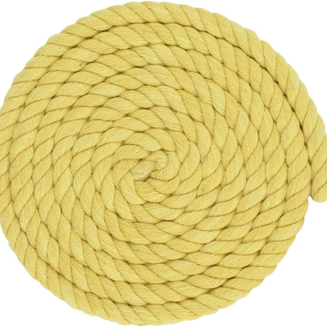 Twisted 3 Strand Natural Cotton Rope Artisan Cord