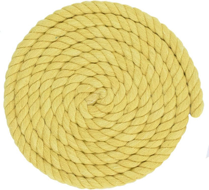 Twisted 3 Strand Natural Cotton Rope Cord