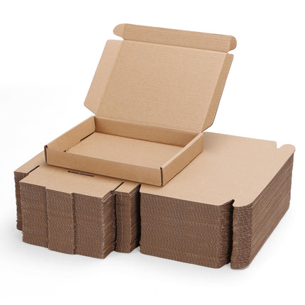 50 Pack 6x4x2 inch Small Shipping Boxes, White Mailing Boxes