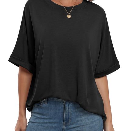 Womens Tops Summer Short Sleeve Oversized T Shirts 2026