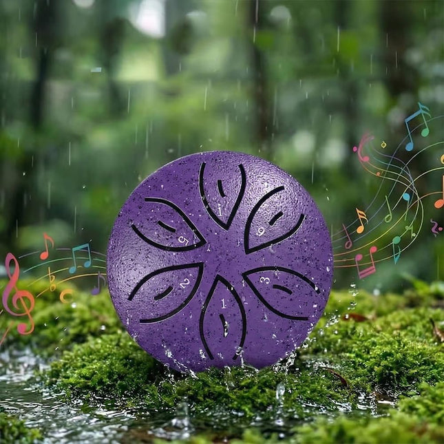 Steel Tongue Drum 3 Inch 6 Notes, Rain Drum Style Calming Percussion