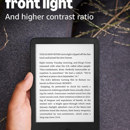 Amazon Kindle 16 GB (newest model) - Lightest and most compact Kindle, now with faster page turns, and higher contrast ratio, for an enhanced reading experience - Matcha