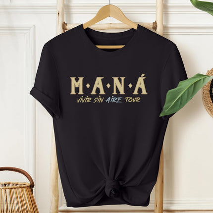 Mana Rock Band T Shirts, Latin Rock and Roll Tshirt, Vivir Sin Aire Tour Graphic Tee, Unisex Adult Size S – 2XL