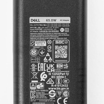 Dell 65W USB-C Laptop Charger for XPS and Latitude 5000 - Power Cord Included