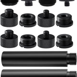 14 Pack Microphone Stand Adapter AluminumAlloy with Extension Tube,3/8 to